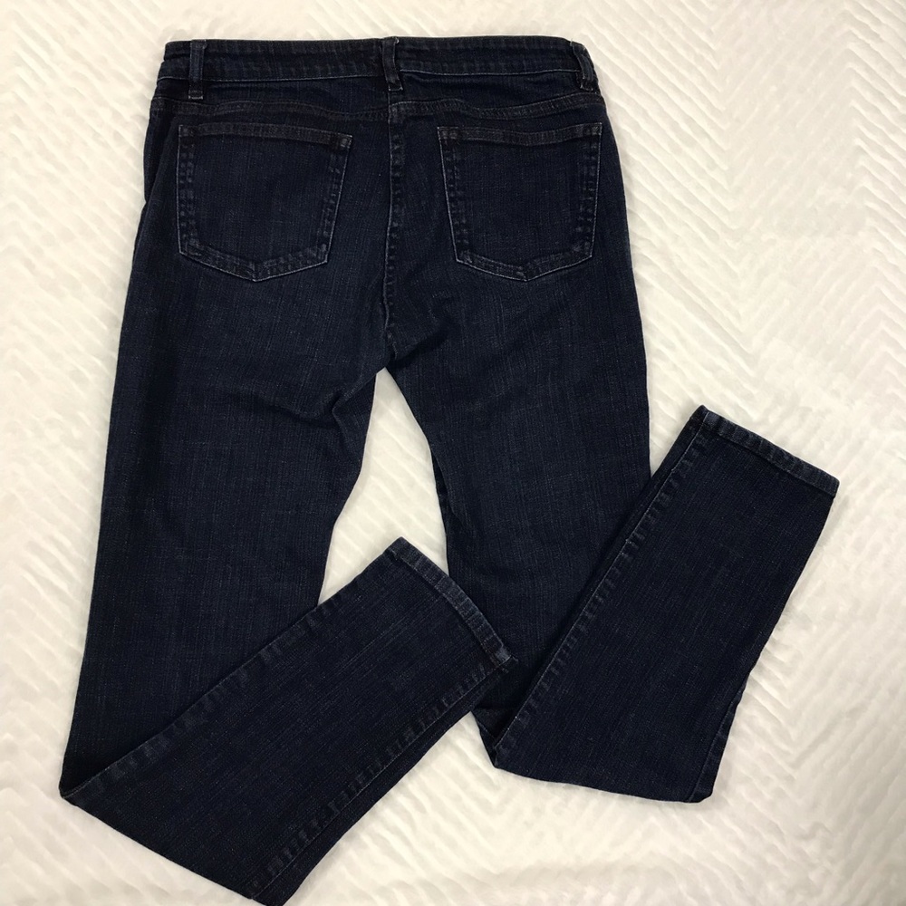 Eileen Fisher Dark Blue Denim Jeans Size 8 Pants straight leg
